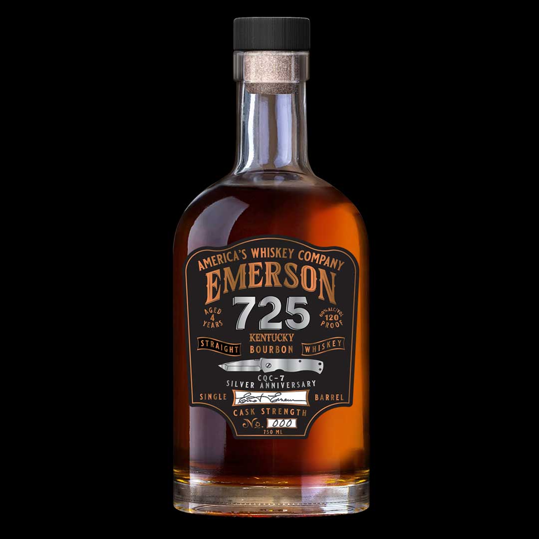 Production Knife and 750 ML 725 Bourbon